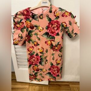 Dolce & Gabbana Pink Floral Kids Dress